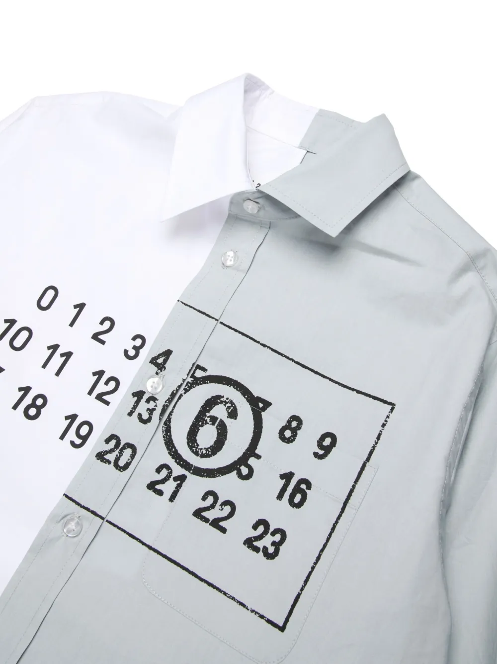 MM6 Maison Margiela Kids Katoenen shirt Wit