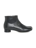 MM6 Maison Margiela Kids zip-detail square-toe leather boots - Black
