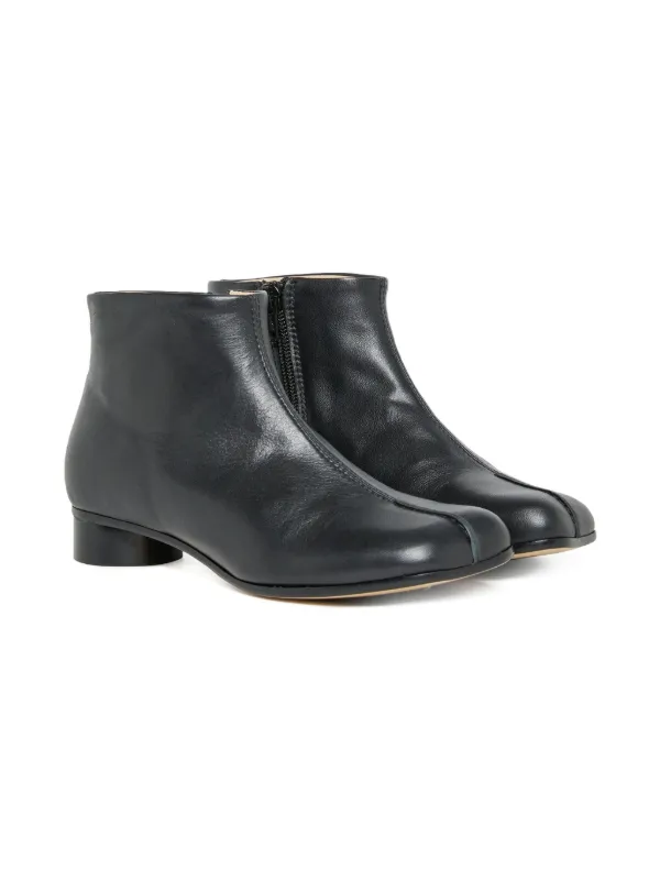 靴 Maison Margiela Air Sole Boots MM6 Maison Margiela Kids zip-detail square-toe Leather Boots