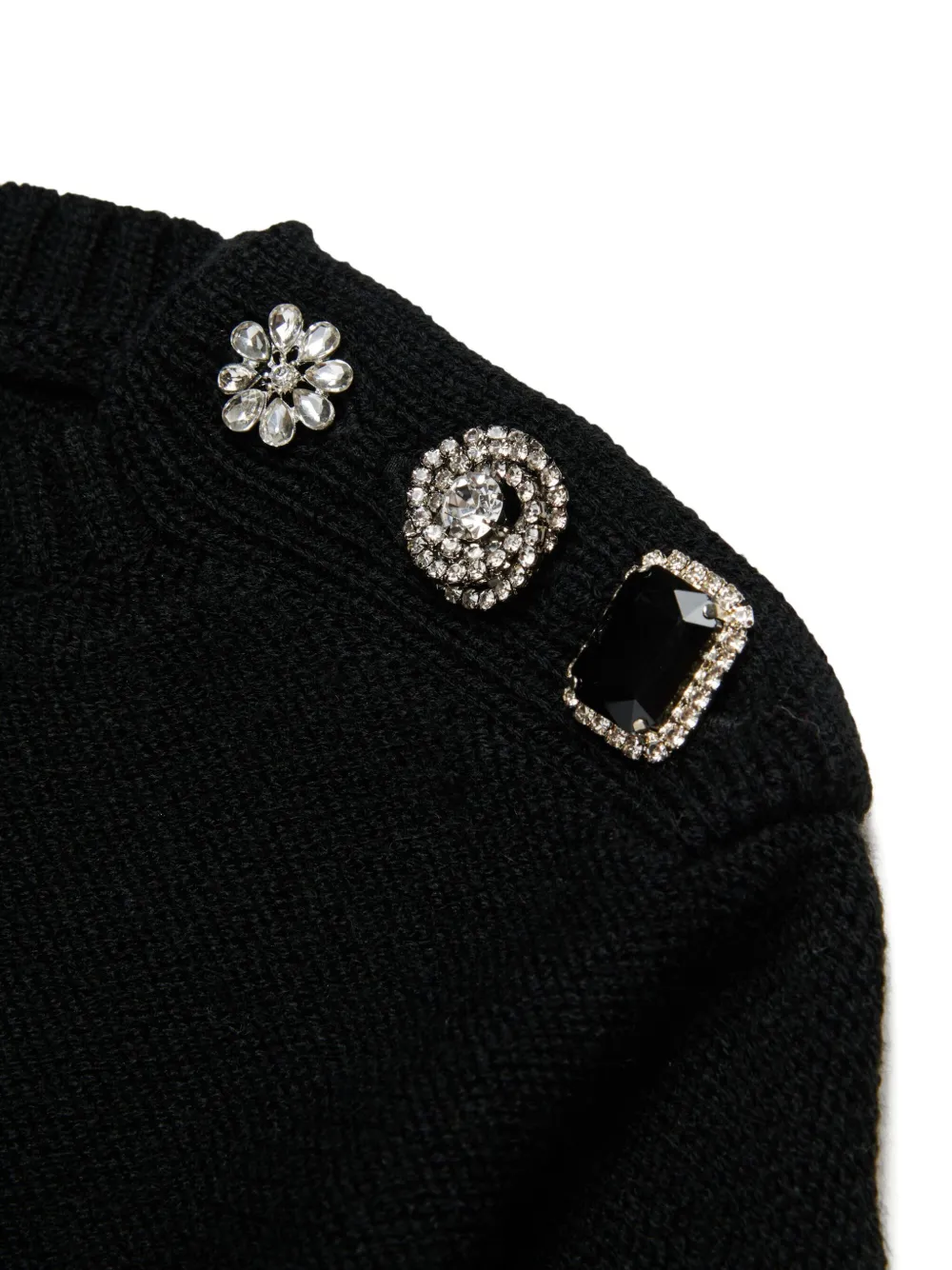 N°21 Decorative-button Jumper In Black
