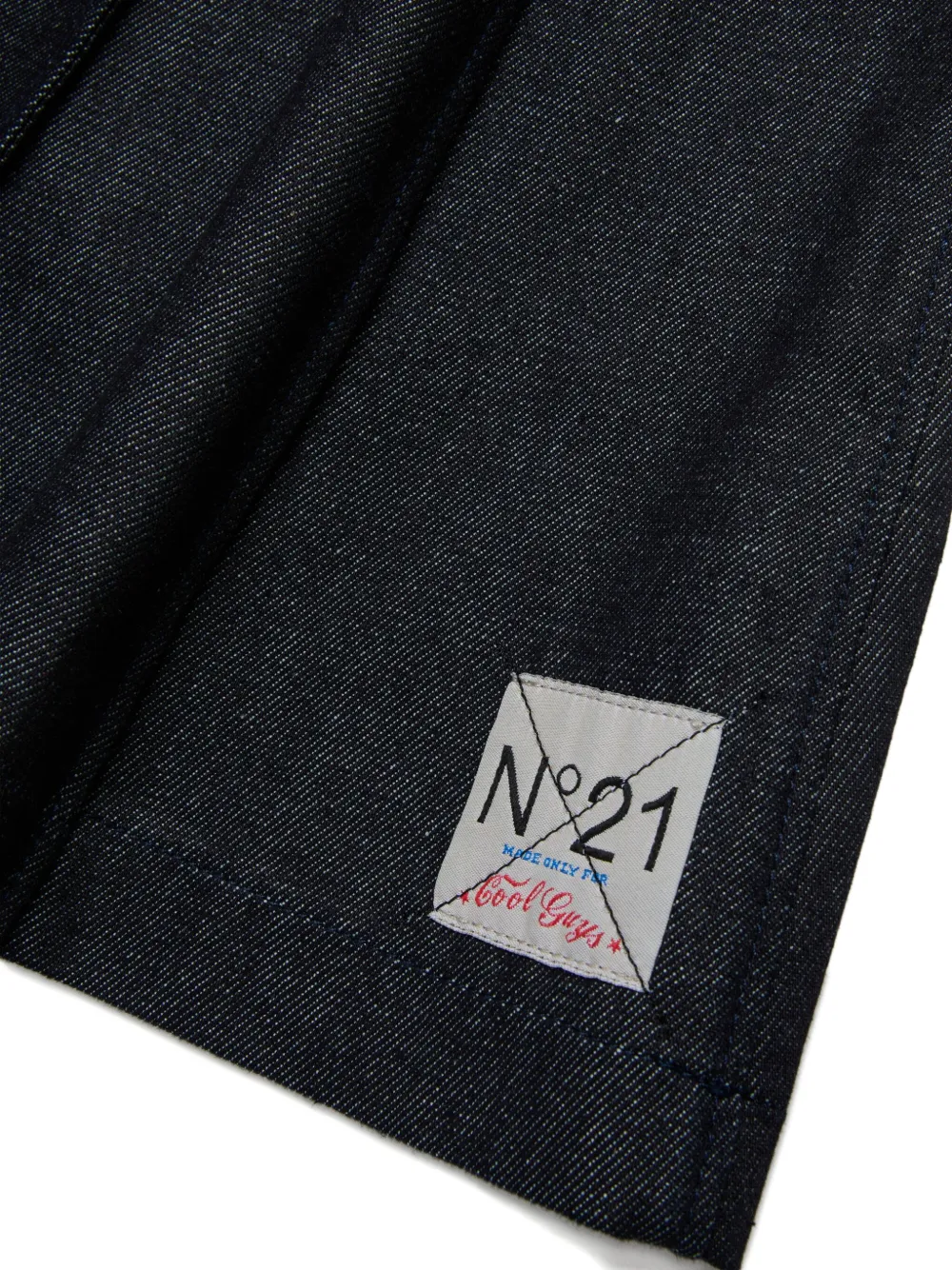 Nº21 Kids Rok met logo-applicatie Zwart