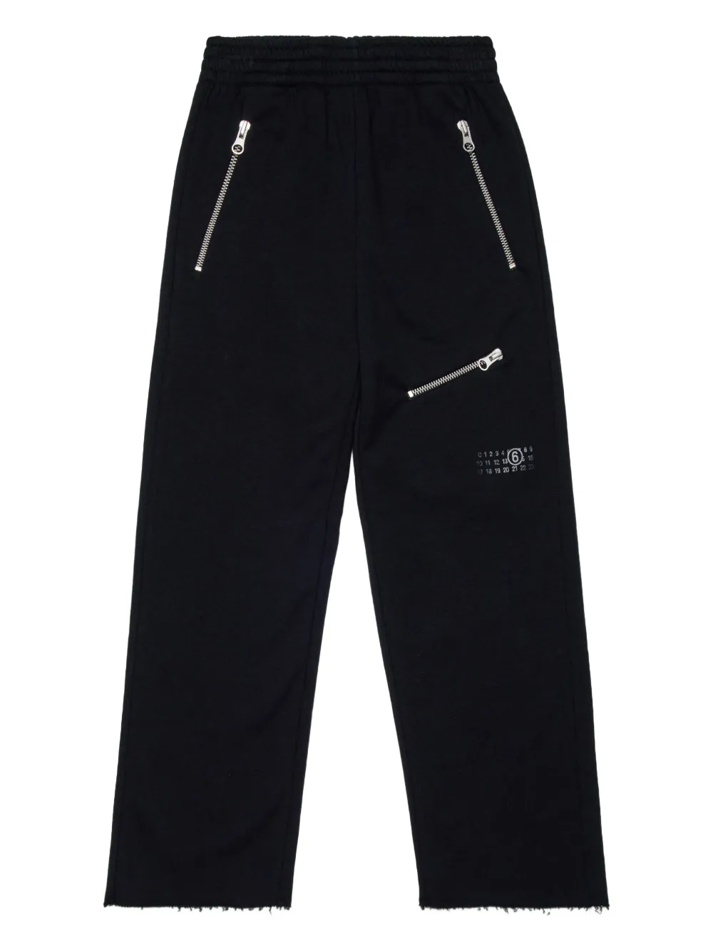 MM6 Maison Margiela Kids Katoenen trainingsbroek Zwart