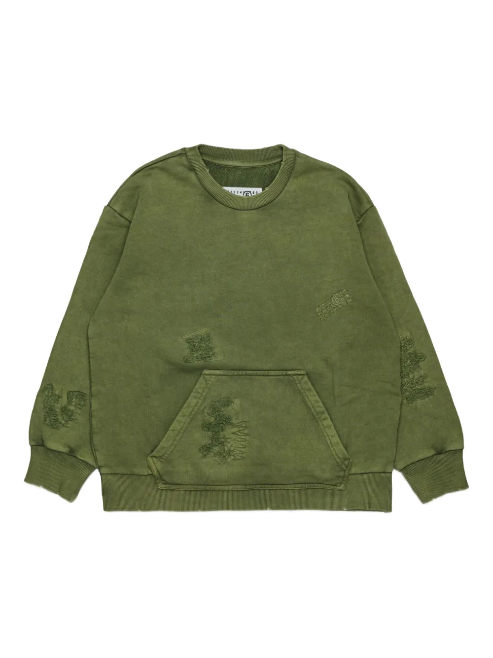 MM6 Maison Margiela Kids Sweater van katoen Groen