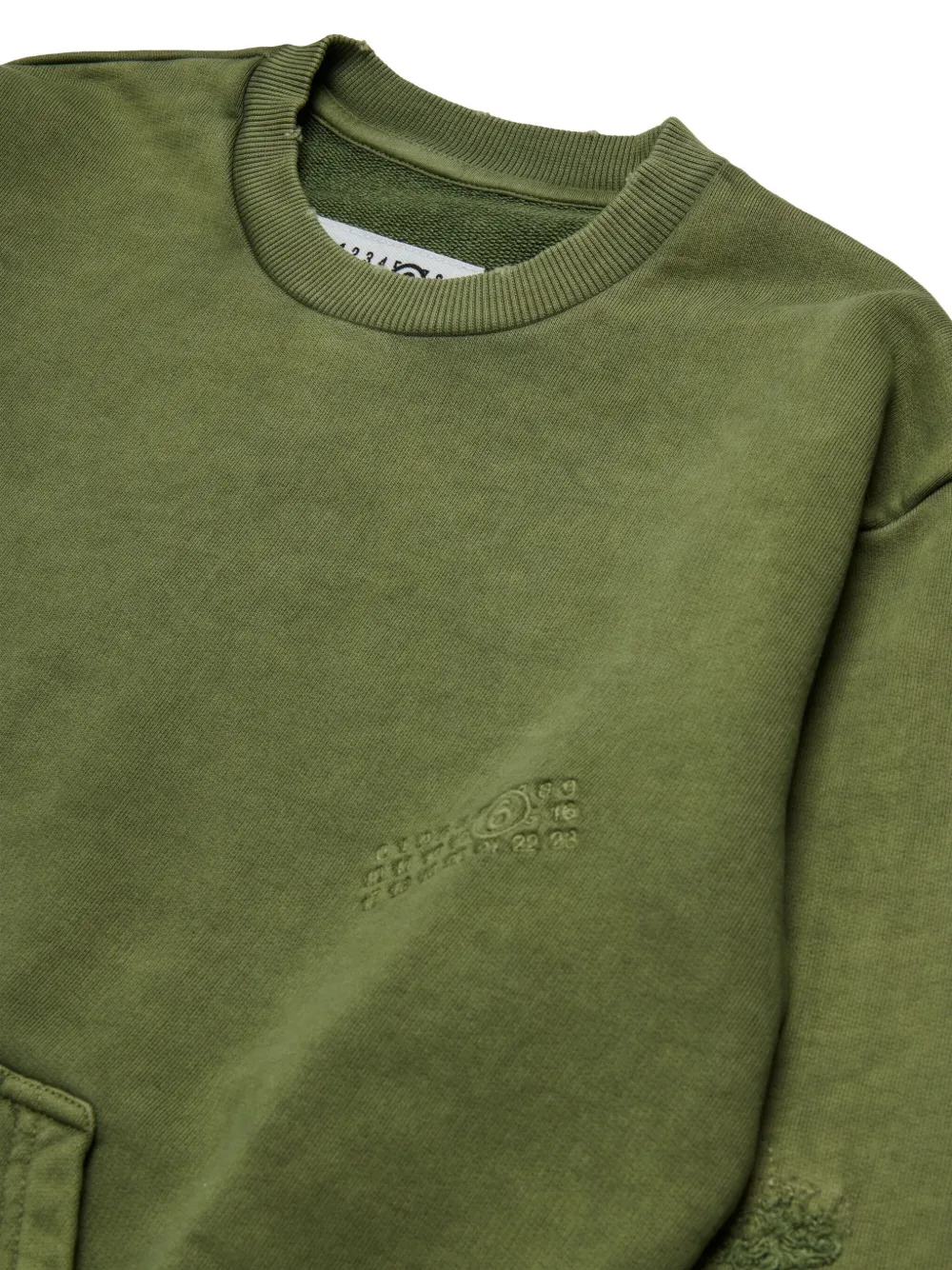 MM6 Maison Margiela Kids Sweater van katoen Groen