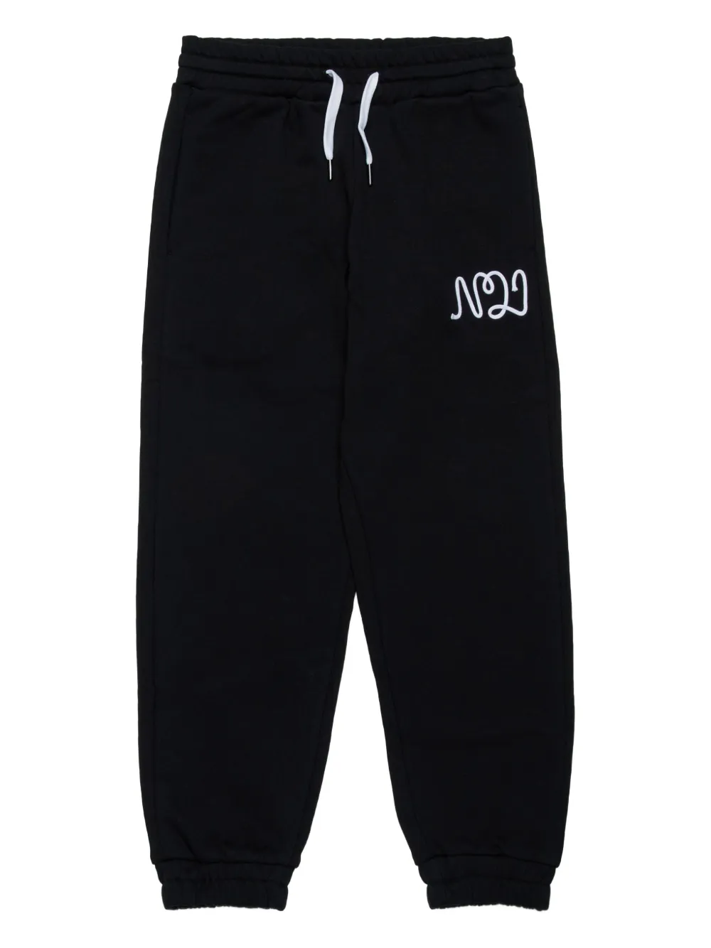 Nº21 Kids Trainingsbroek met logopatch Zwart