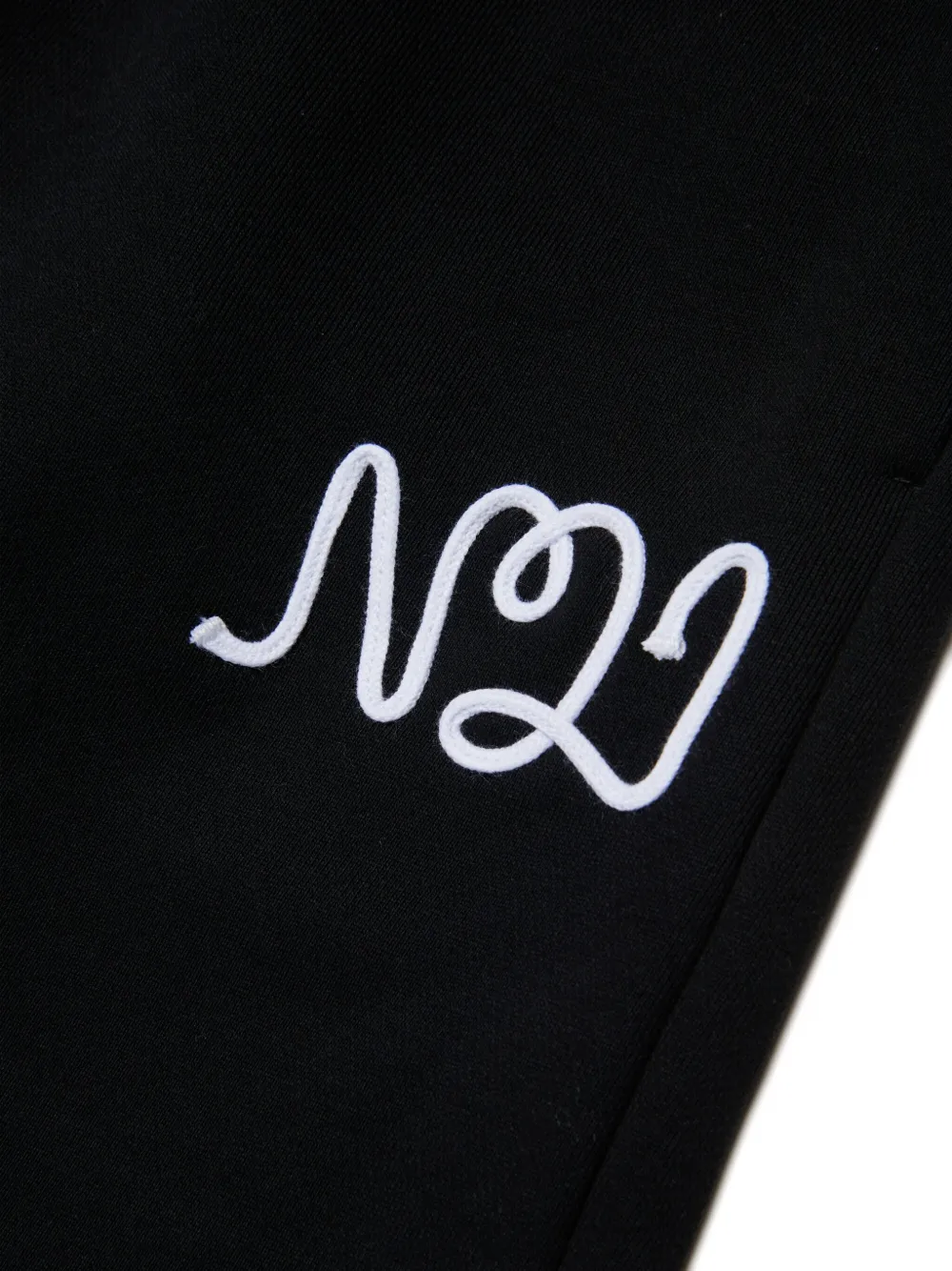 Nº21 Kids Trainingsbroek met logopatch Zwart
