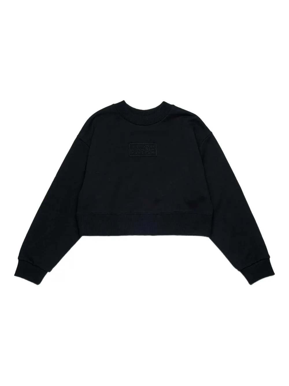 MM6 Maison Margiela Kids ロゴ スウェットシャツ - ブラック MM6 Maison Margiela Kids ロゴ スウェットシャツ - ブラック