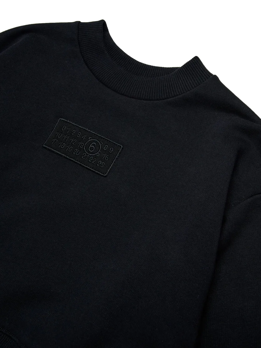 MM6 Maison Margiela Kids Sweater met logopatch Zwart