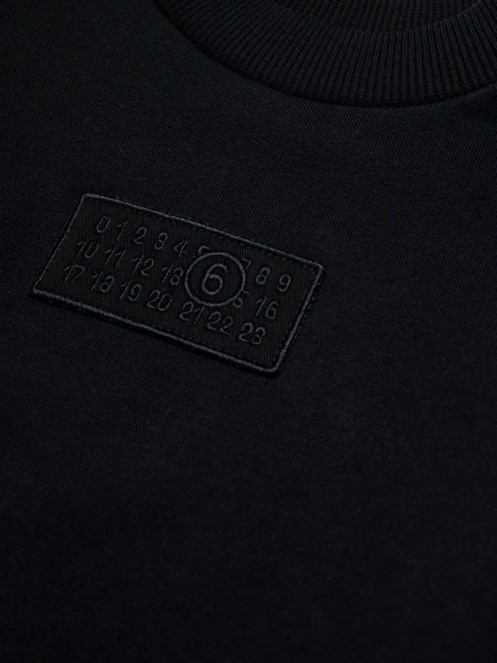 MM6 Maison Margiela Kids Sweater met logopatch Zwart