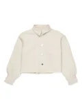 MAX&Co. Kids cropped cotton shirt - White