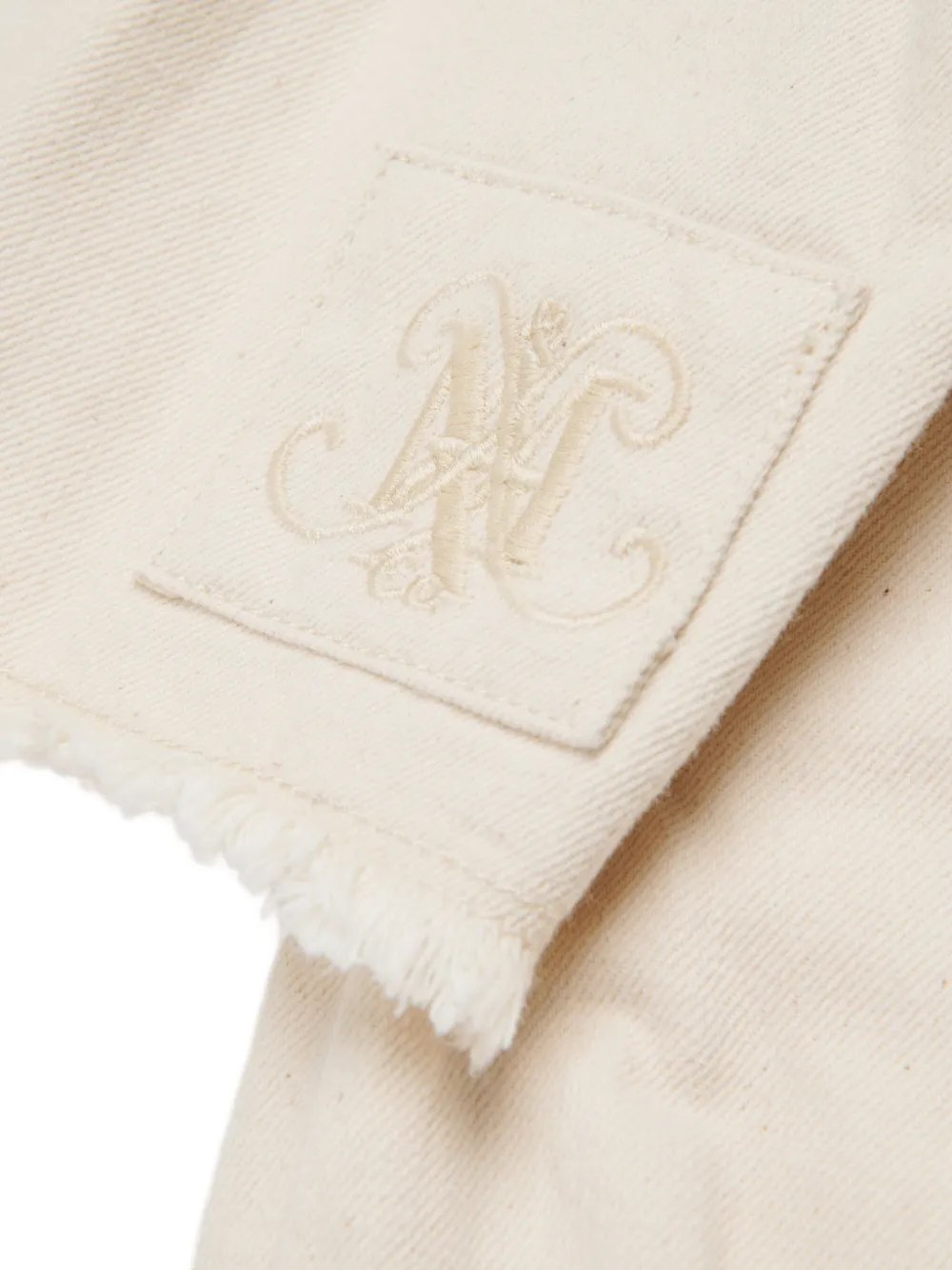 Max & Co Cropped Cotton Shirt In Neutral