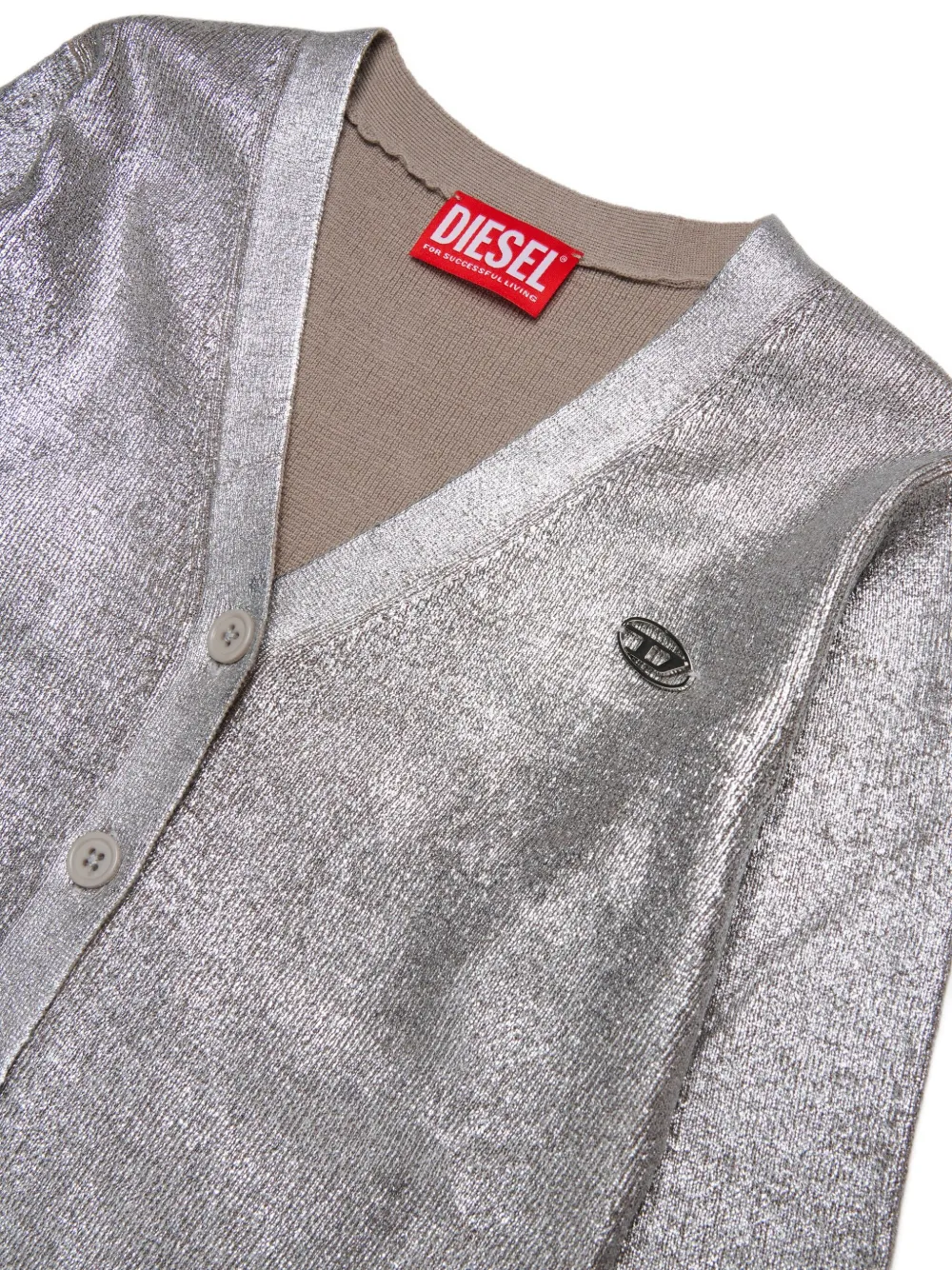 Diesel Kids Kmisotta vest Zilver