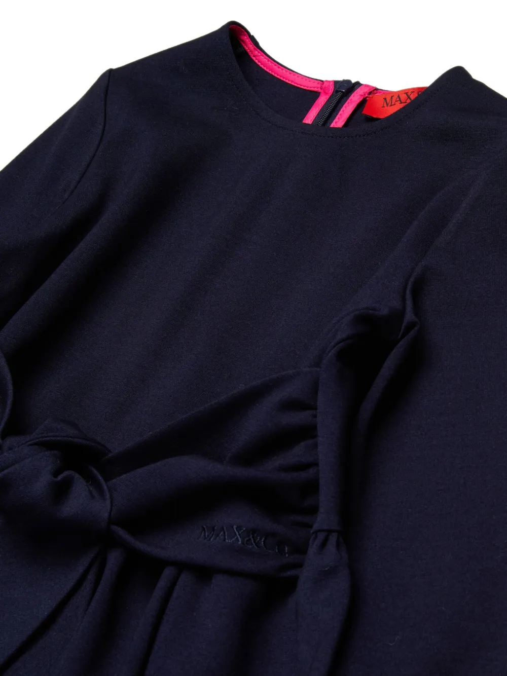 MAX&Co. Kids Jurk met geknoopt detail Blauw