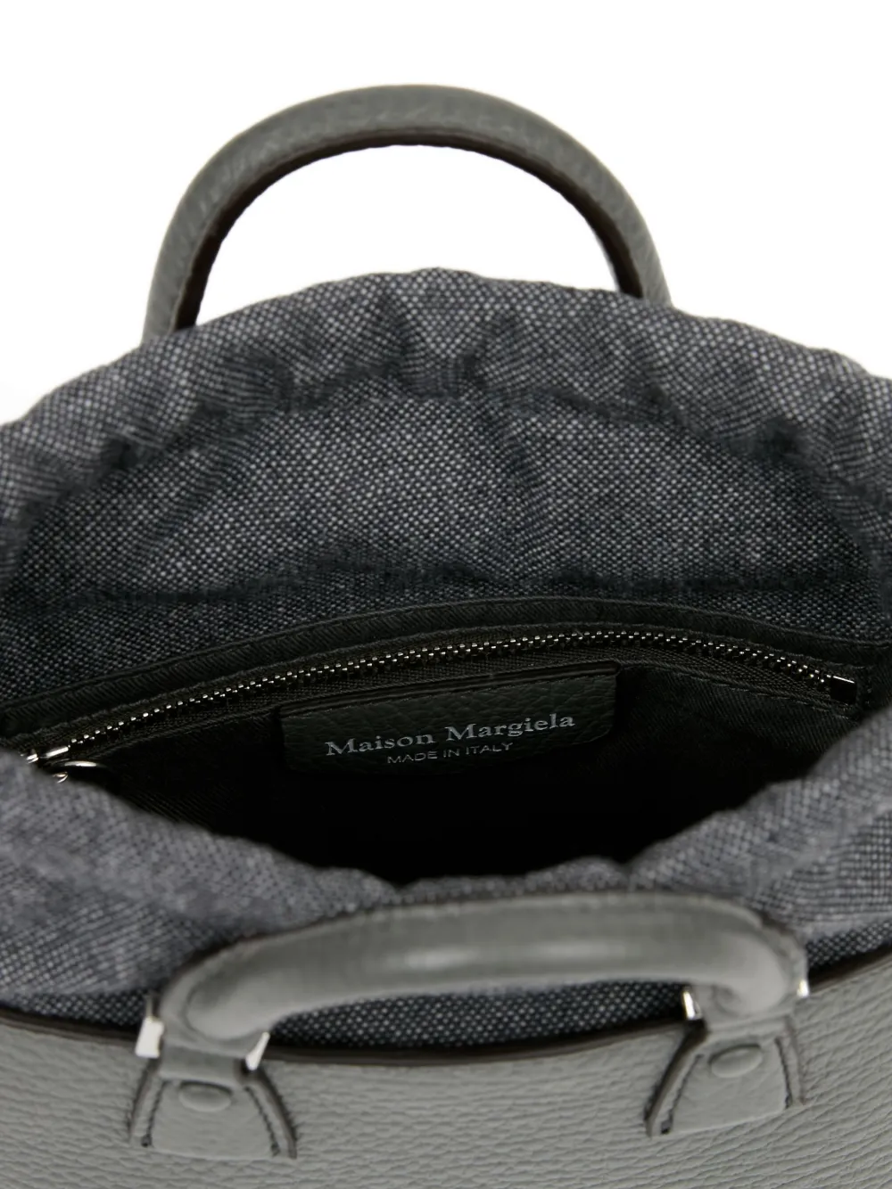 Maison Margiela 5AC Horizontal leren shopper Grijs