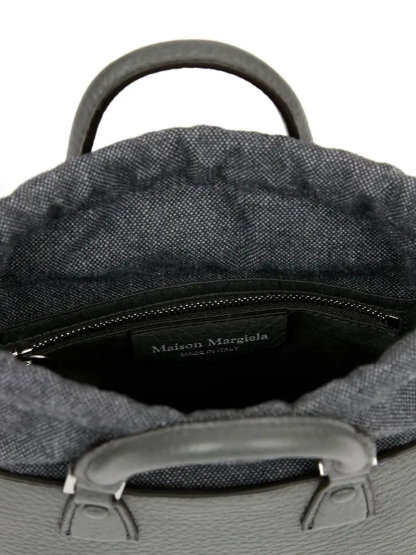 Maison Margiela 5AC Horizontal Leather Tote Bag | Grey