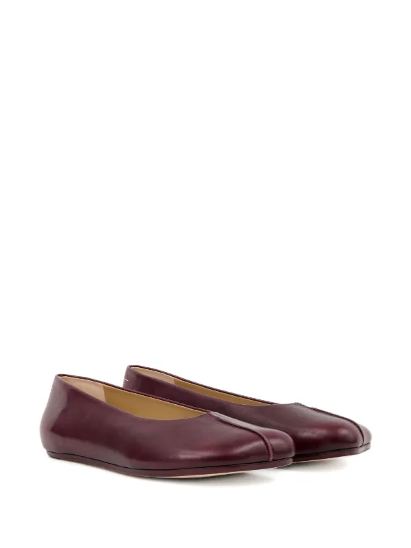 MM6 Maison Margiela stitch-out Ballerinas | Red | FARFETCH