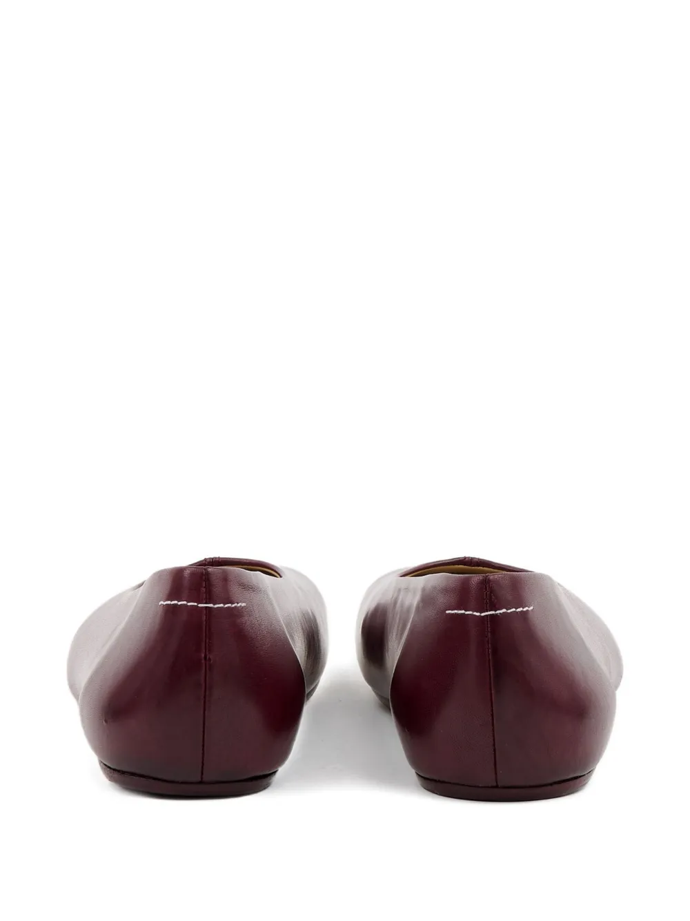 MM6 Maison Margiela stitch-out ballerinas Red