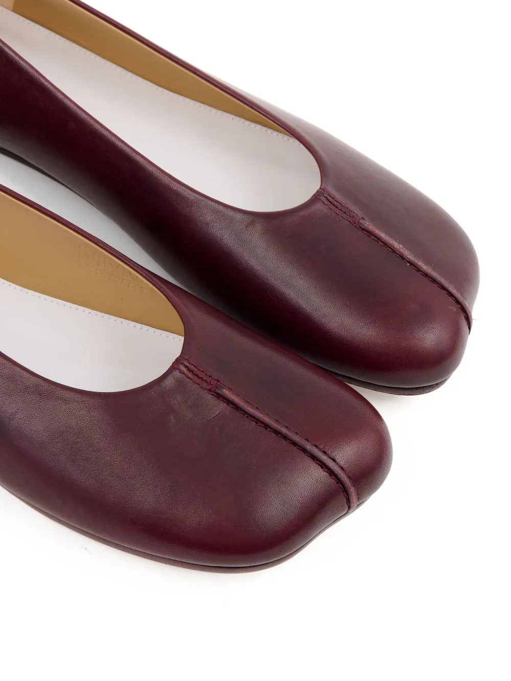 MM6 Maison Margiela stitch-out ballerinas Red