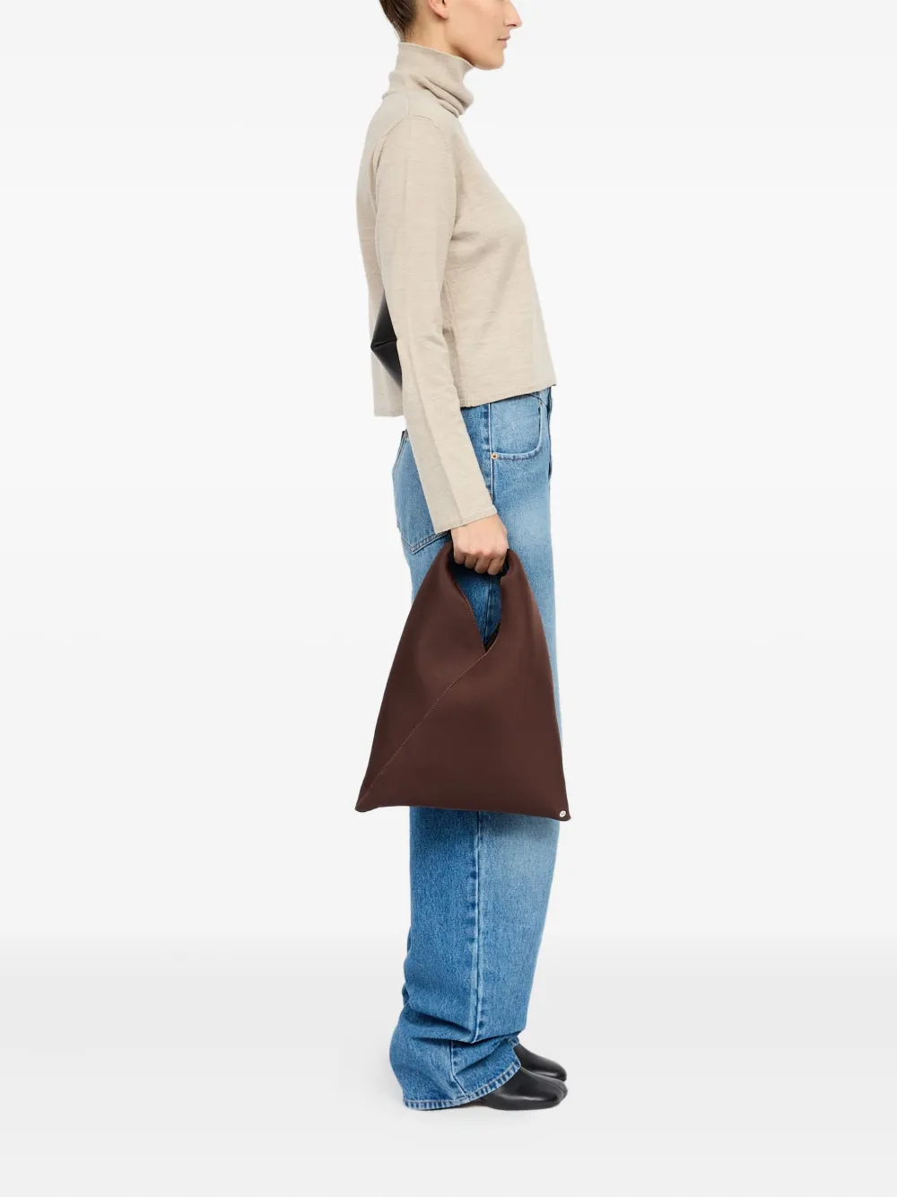 MM6 Maison Margiela Japanese kleine shopper Bruin