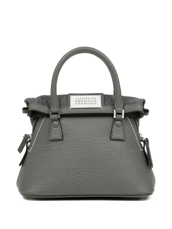 Maison Margiela Mini 5AC Classique Tote Bag in Grey