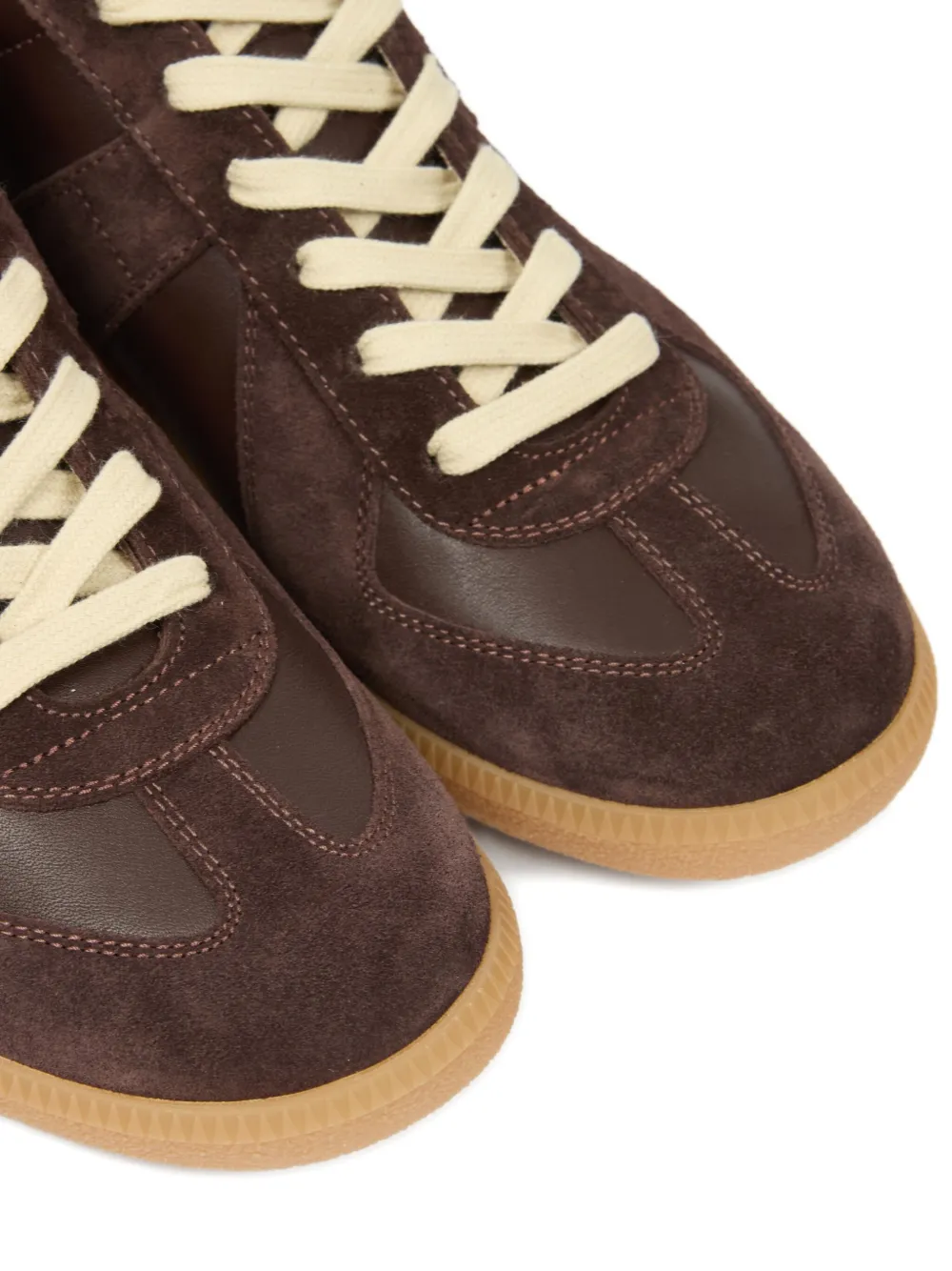 Maison Margiela Replica panelled low-top sneakers Brown