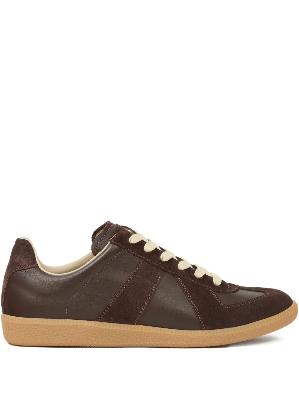 Maison Margiela Replica panelled low-top sneakers Brown