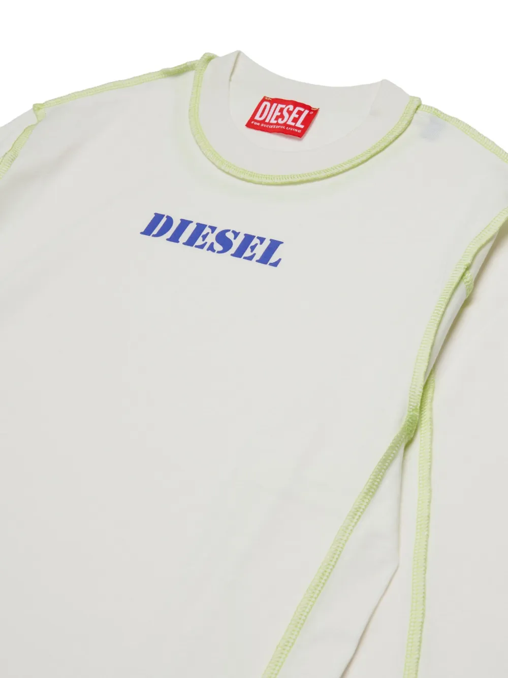 Diesel Kids T-shirt met logoprint Wit