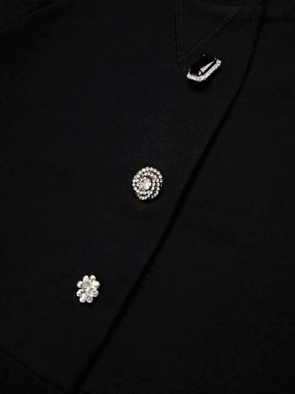 N°21 Felpa Stile Cardigan Con Bottoni Gioiello