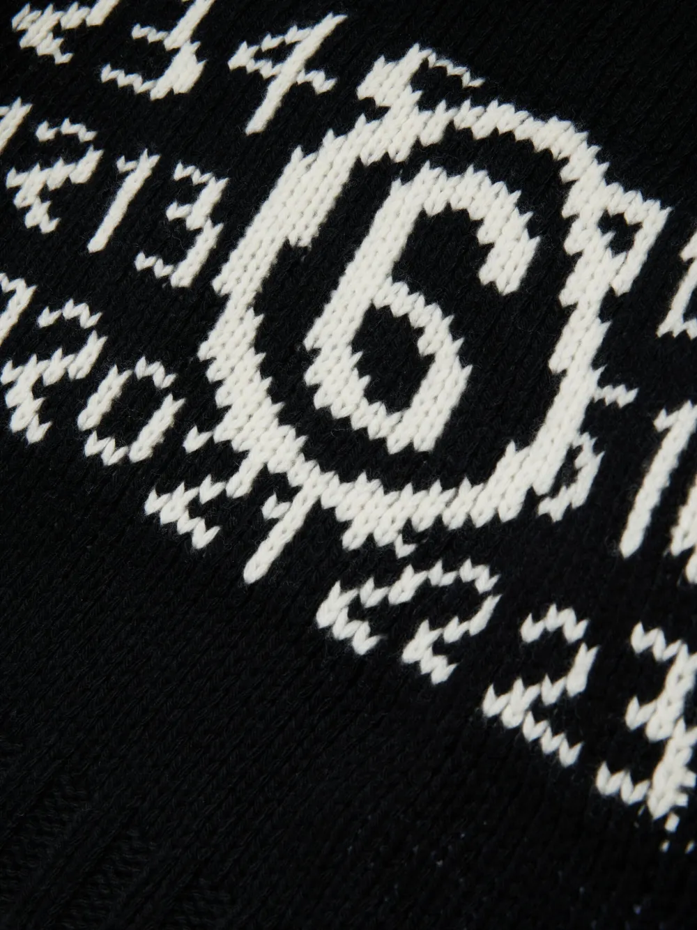 MM6 Maison Margiela Kids Numbers-motif sweater Zwart