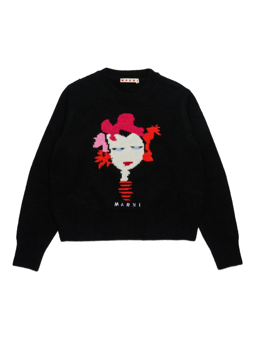 Marni Kids Trui van wolblend Zwart
