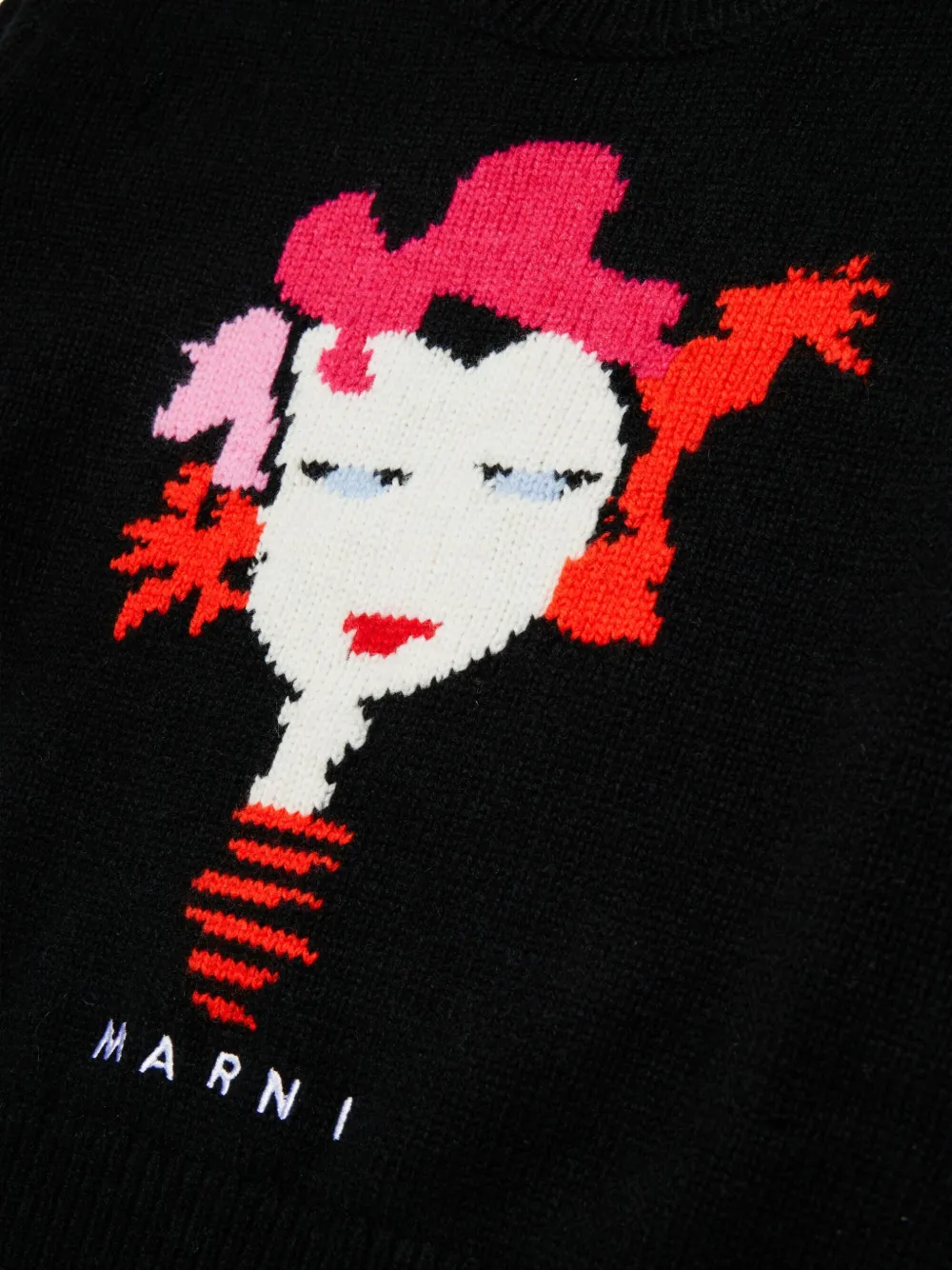 Marni Kids Trui van wolblend Zwart