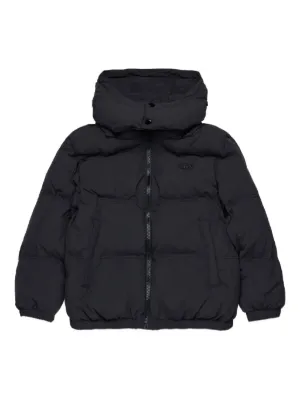 Burberry Kids フーデッド パデッドジャケット | ブルー | FARFETCH JP