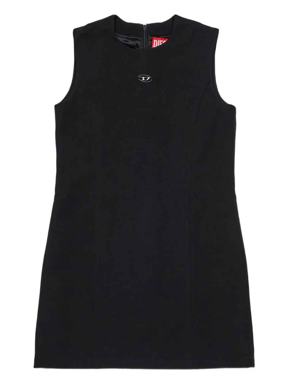 Diesel Kids Mini-jurk met logopatch Zwart