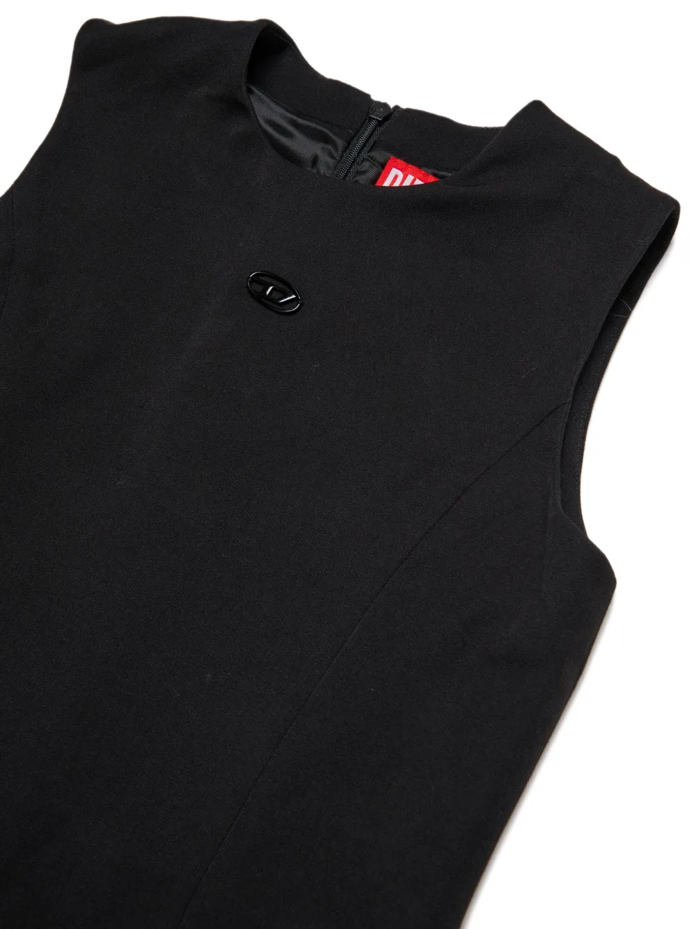 Diesel Kids Mini-jurk met logopatch Zwart
