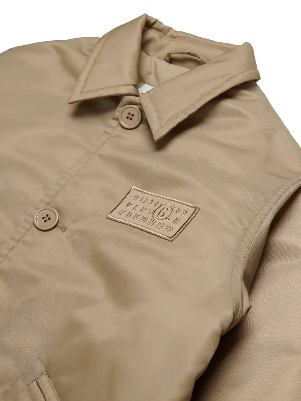 MM6 Maison Margiela Kids Jack met logo-applicatie Beige