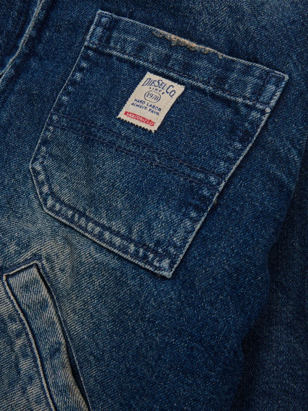 Diesel Kids Jomox-Fur jack Blauw