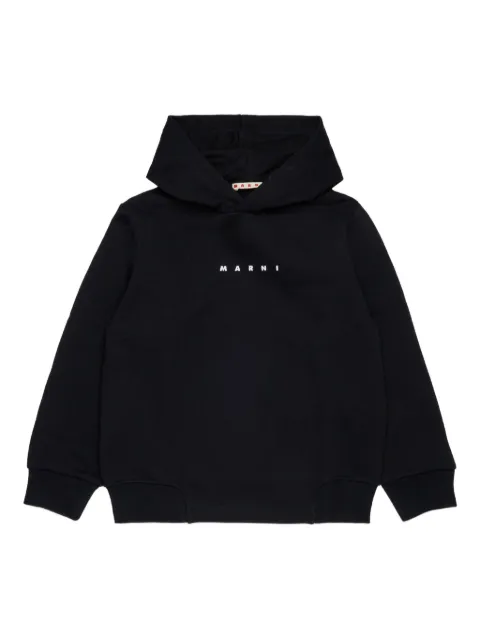 Marni Kids Hoodie mit Logo-Print