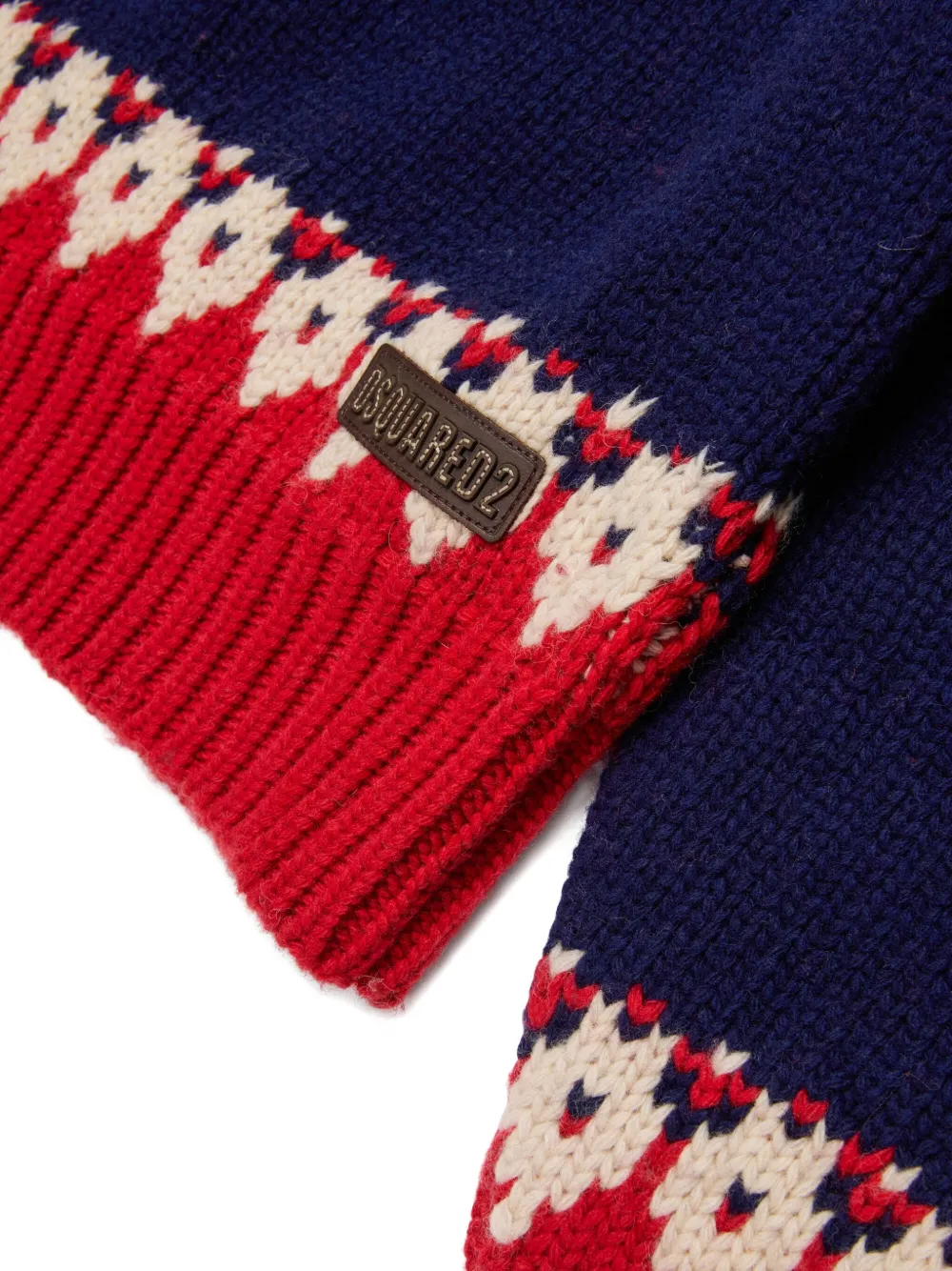 DSQUARED2 KIDS Intarsia trui Blauw