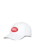 Diesel Kids logo-appliqué cap - White