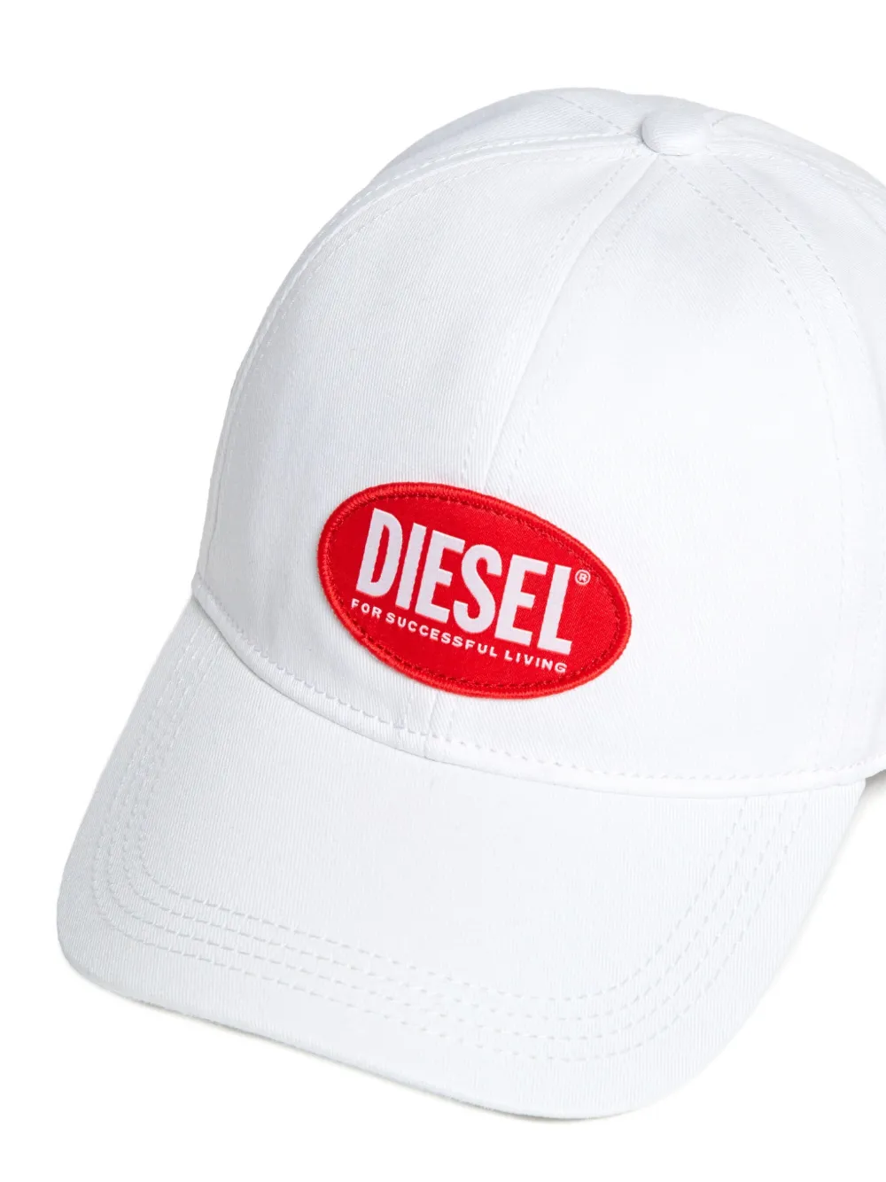 Diesel Kids Pet met logopatch Wit