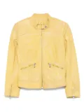 Dolce & Gabbana Pre-Owned 2000s leather jacket - Yellow