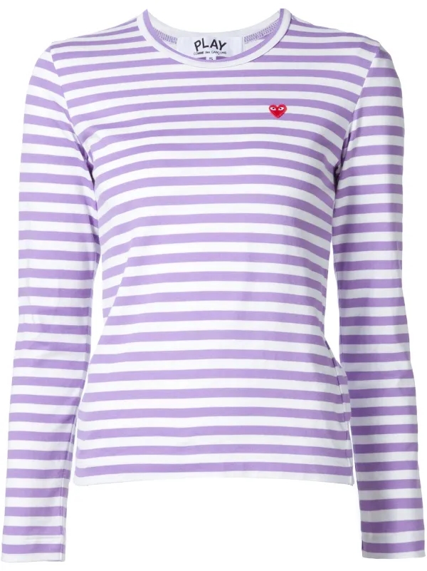 comme des garcons purple t shirt