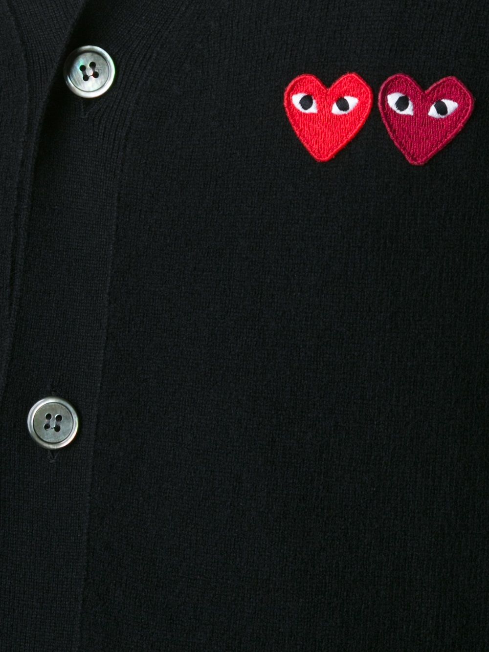 фото Comme des garçons play кардиган 'double heart'