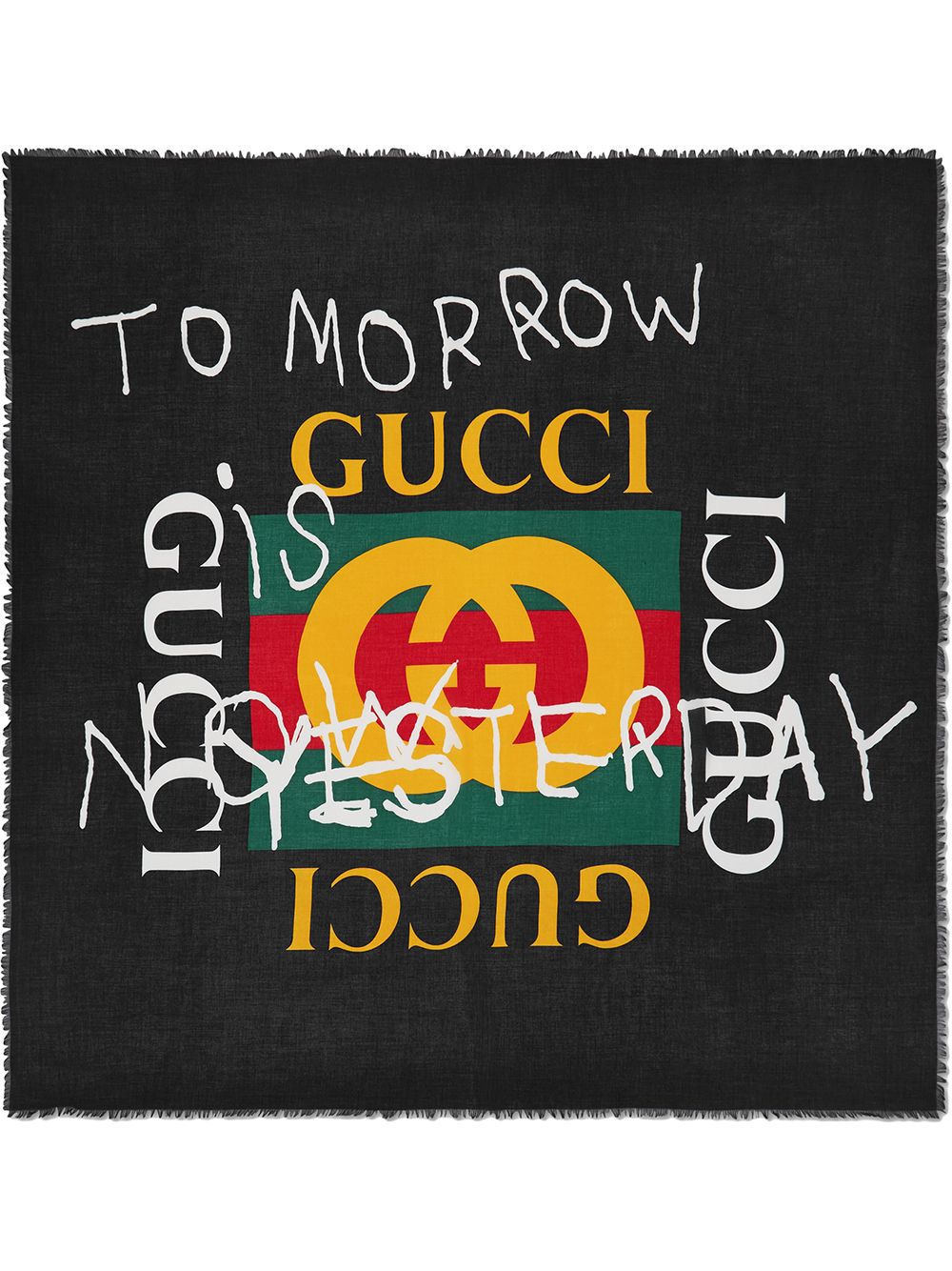 фото Gucci шаль 'coco capitán' с логотипом