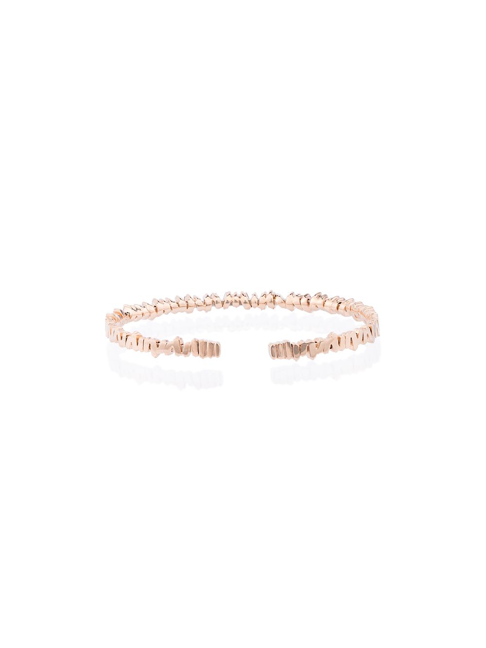 фото Suzanne kalan 18k rose gold and diamond fireworks classic baguette bangle