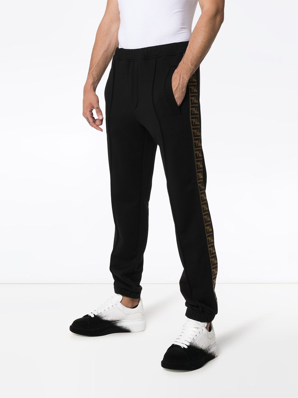 фото Fendi спортивные брюки с логотипом