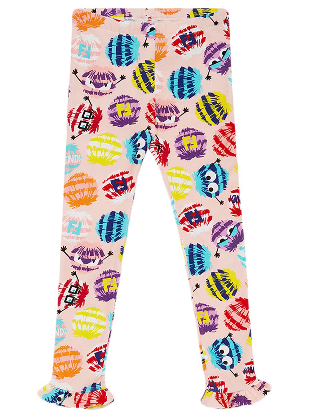 фото Fendi kids printed leggings