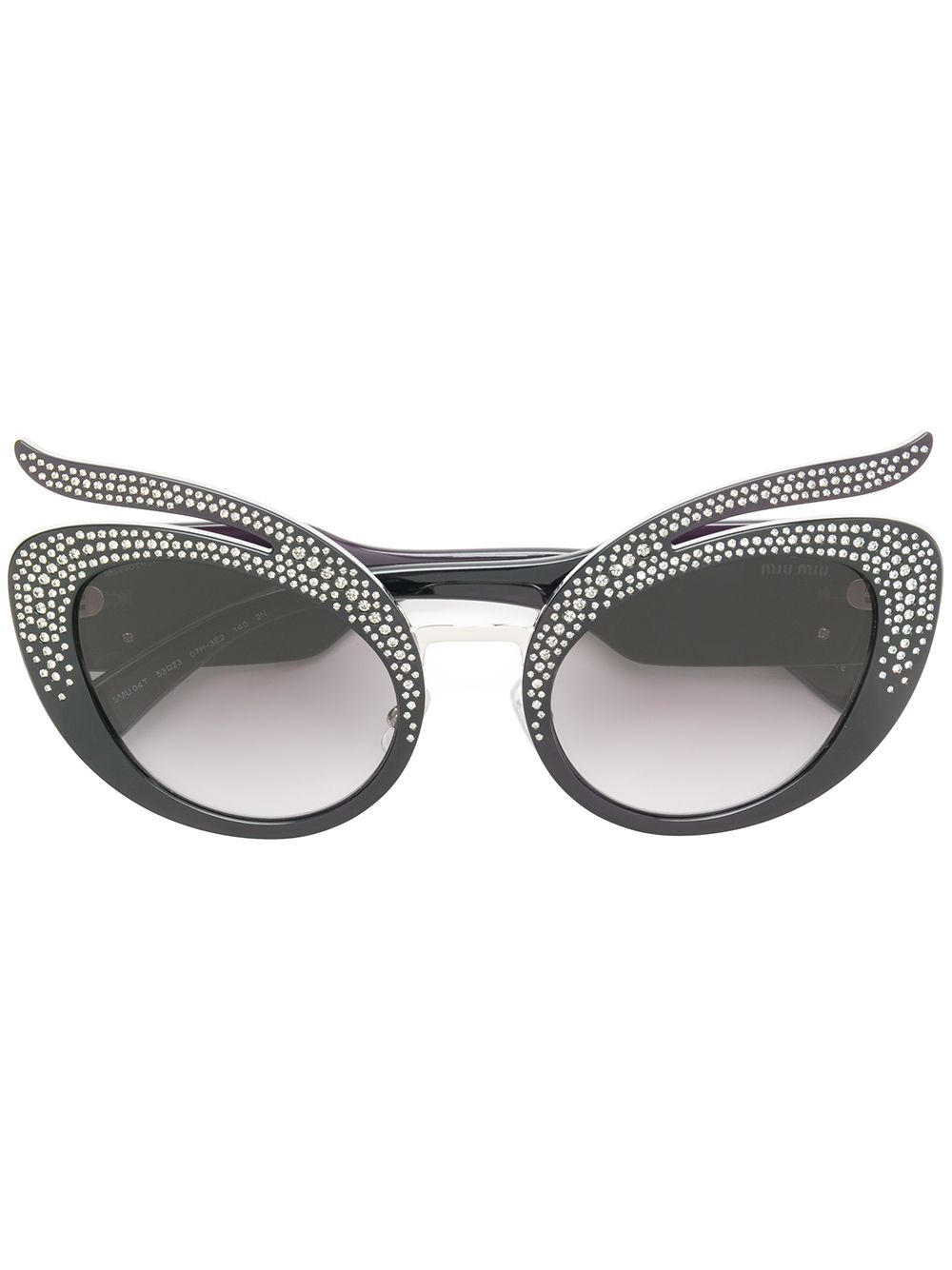 фото Miu miu eyewear солнцезащитные очки с кристаллами swarovski