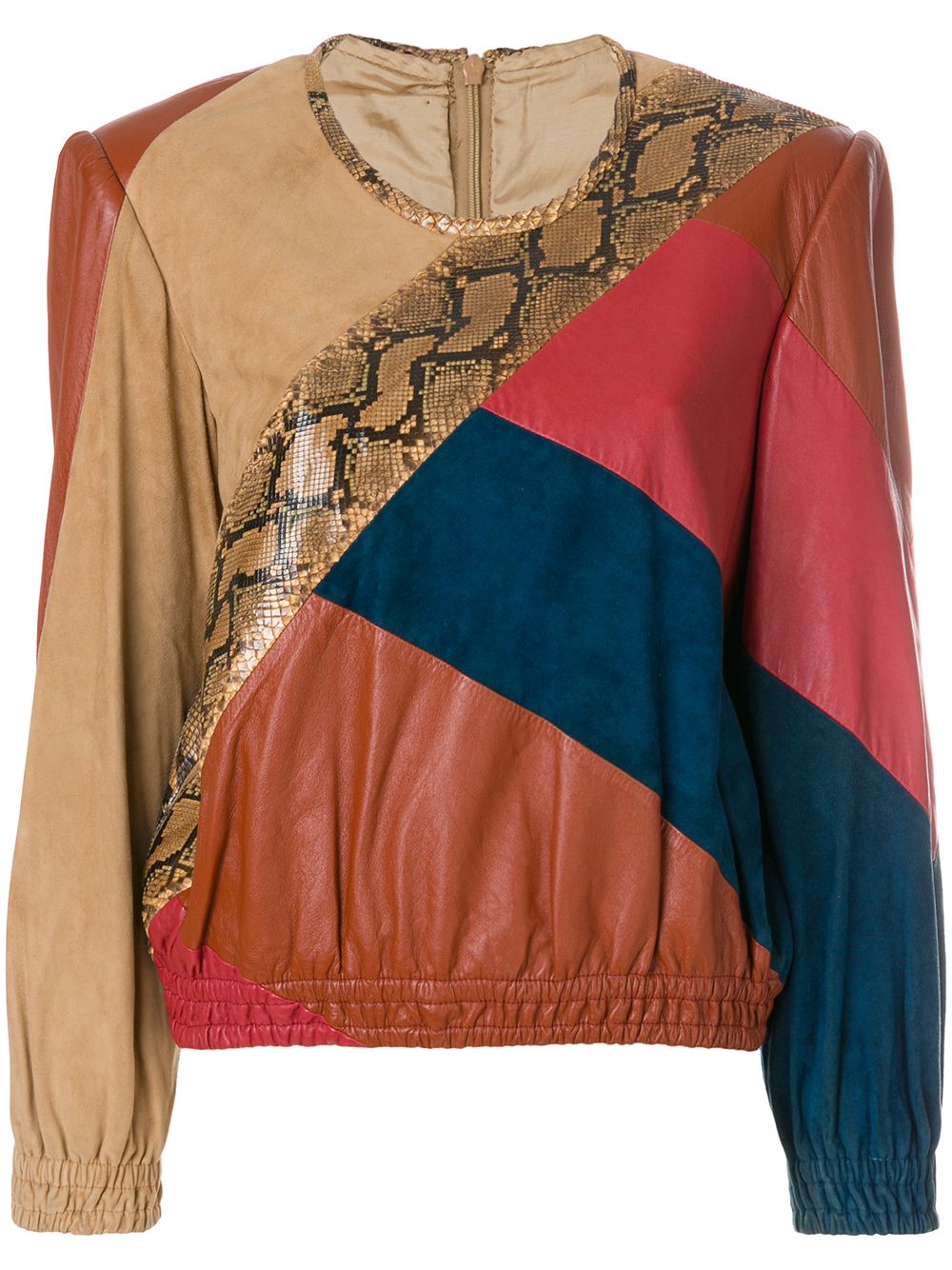 фото Valentino pre-owned блузка дизайна колор-блок