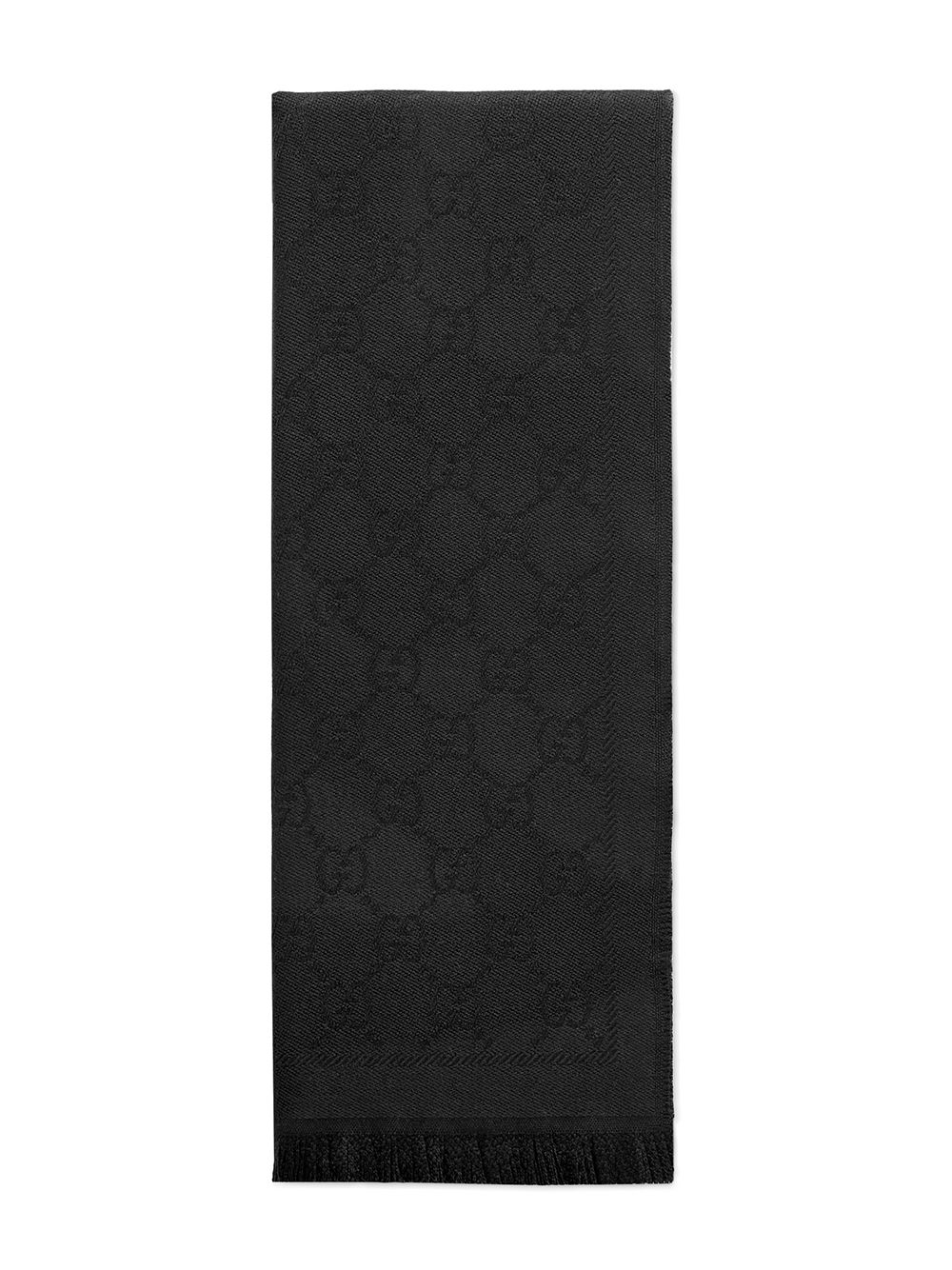 фото Gucci вязаный шарф с жаккардовым узором